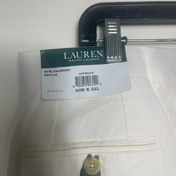 Lauren Ralph Lauren 100% Linen Men's Blazer set Beige Sz 46R Coastal Prep - Picture 8 of 9